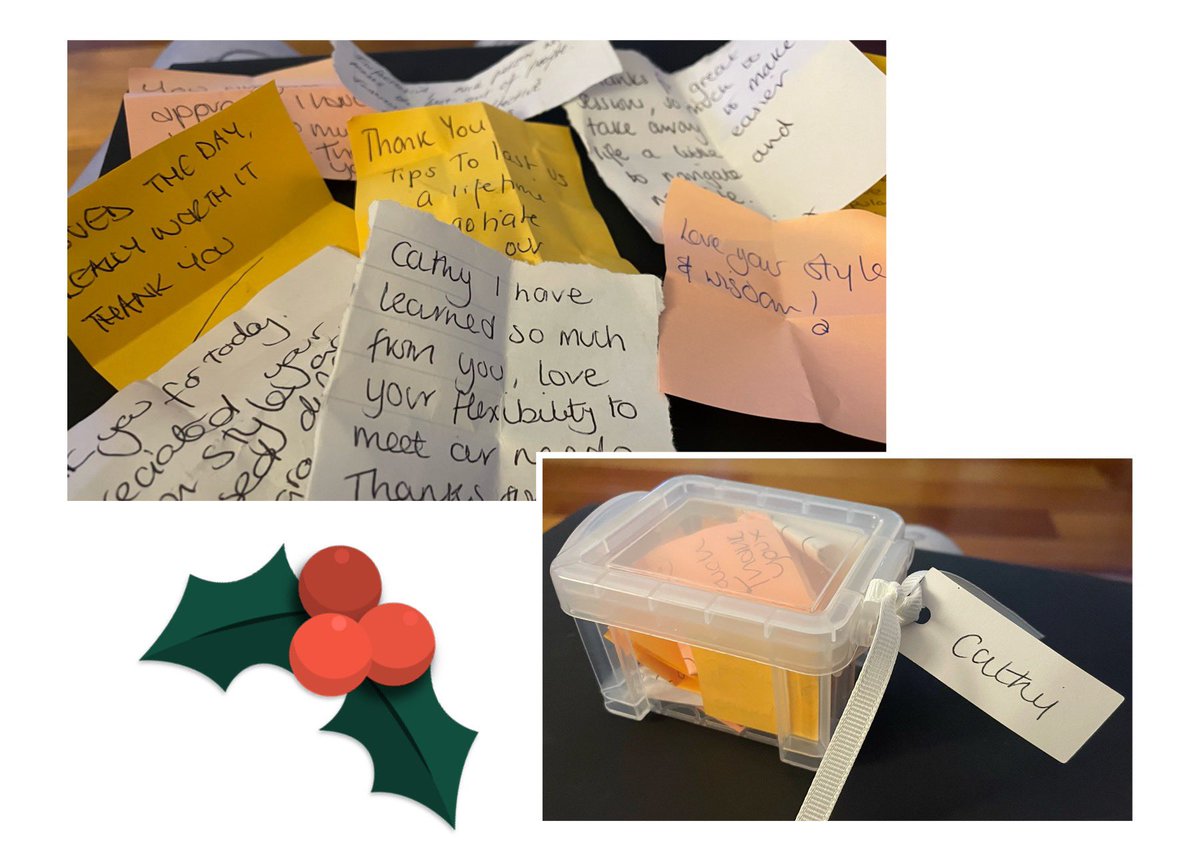 SIMPLE NOTES 
A treasured gift from a fabulous team at a recent masterclass 
Never underestimate the feeling a random act of kindness brings ♥️💚♥️ Thank you