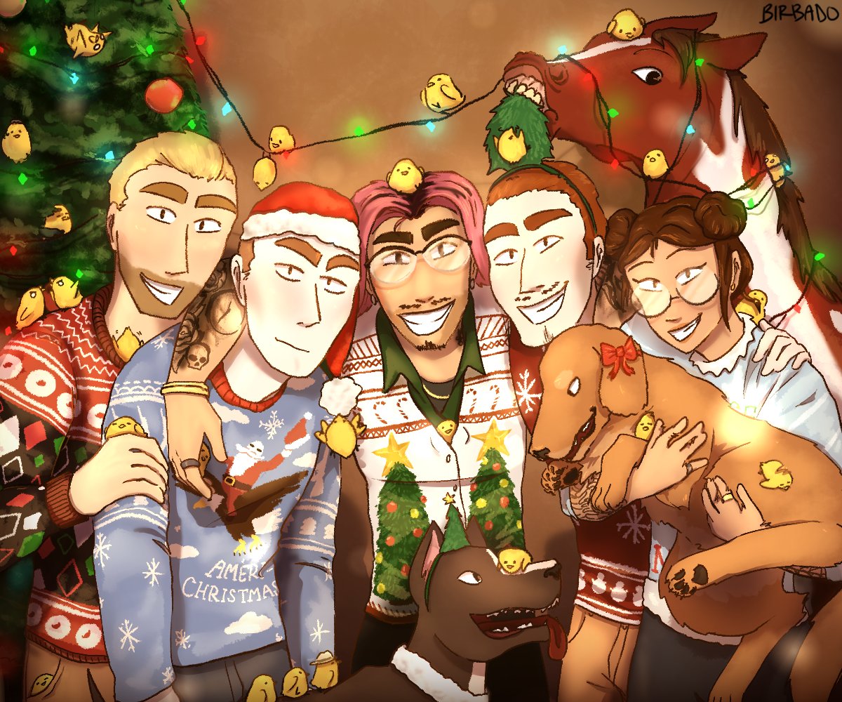 wishing you a holly jolly christmas (commission) from the toretti family!! 🎁🎄

#NoPixel #nopixelart