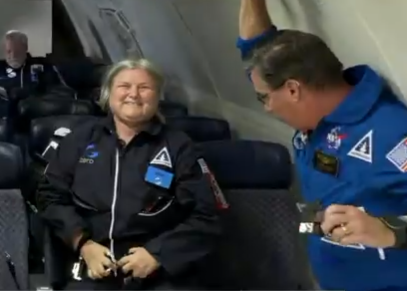 aparrisx's tweet photo. The @astroaccess @GoZeroG research flight on Dec. 15th was an crucial step in opening access to space for everyone. I will forever be honored to have "Come off the bench" to support #AA2. #AstroAccess
#GalacticAccessibility #SpaceForEveryone #theinspired24 @spaceplusnft #gozerog https://t.co/CHb3D2Npd8