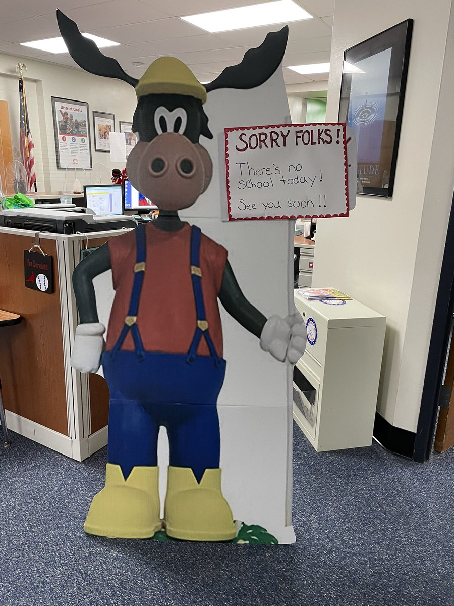 School is closed tomorrow 12/22!