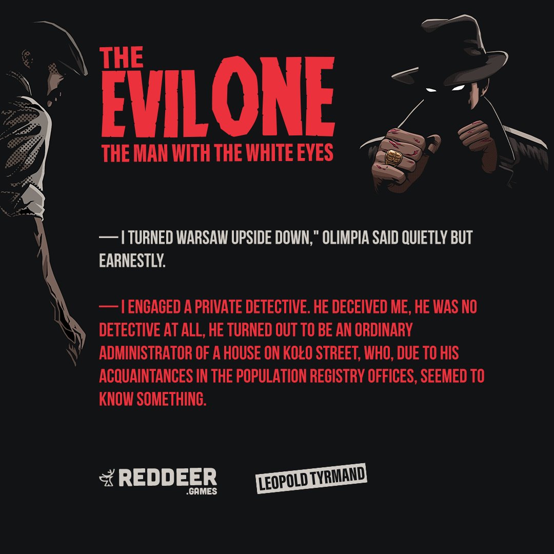 TheEvilOneGame's tweet photo. #RedDeerGame #TheEvilOne #Quote #Steam #Tyrmand https://t.co/Y2IKfhFV55