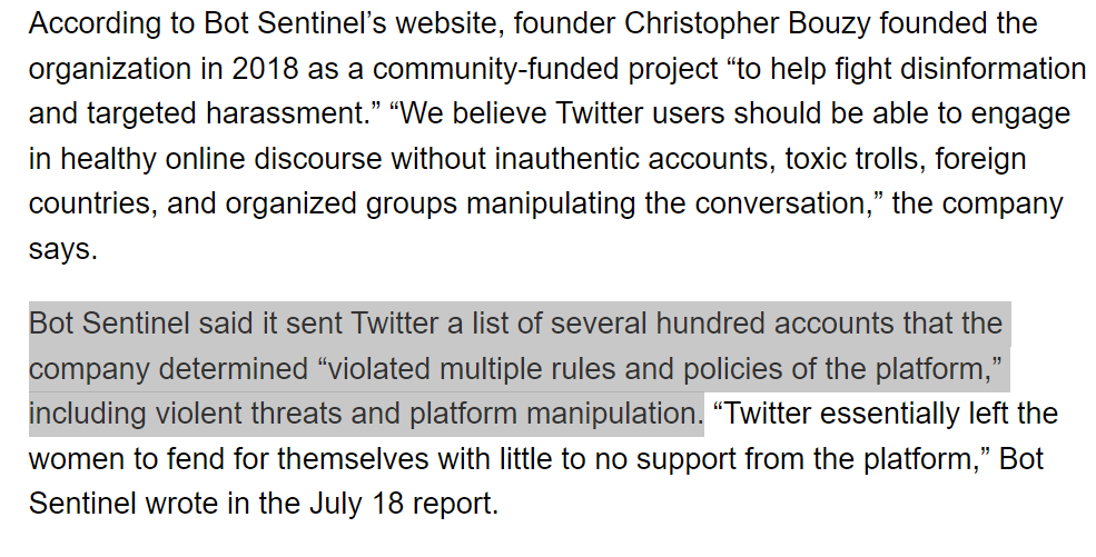 In July, Chris Bouzy told Variety that he was mass reporting 100s of accounts for Amber Heard.

FYI: Variety is owned by the same company that owns Rolling Stone, who has also done multiple articles about helping Bouzy mass flag.