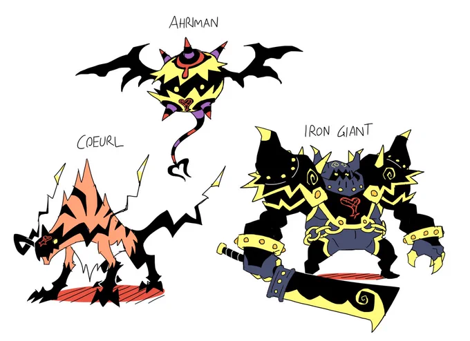more final fantasy enemies as heartless! 