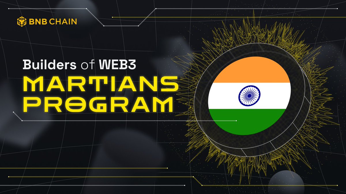 BNBCHAIN's tweet photo. Calling all blockchain enthusiasts in India!🇮🇳

Are you ready to join the #BNBChain community and help us shape the future of Web3? 🔮

We are looking for talented builders to join our Martians program and drive innovation in the #Web3 space.

Apply now⤵️ 
https://t.co/oRy0lT36bi https://t.co/HM1CVYwELV