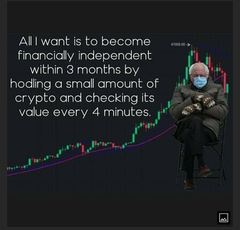 We're pretty sure this NFT meme is coined, simply because adding a cold Bernie to anything automatically makes it valuable art.
#NFTCcommunity