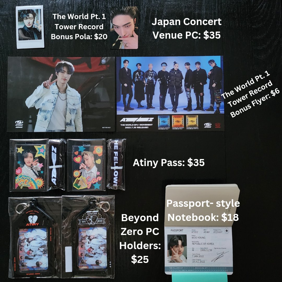 xosabrina47's tweet photo. Pls rt 🫶
🎊ATEEZ HOLIDAY SALE🎊
DM if interested 😊

✨Signed Albums
✨️Fever Series, Japan, The World PCs/POBs
✨️Misc merch

🎉 1 entry to upcoming holiday giveaway per order. +1 extra entry for every $20

#ateez #wtsateez #ateezsale #ateezwts #wtbateez #ateezwtb #에이티즈 https://t.co/ReL6RicW8O