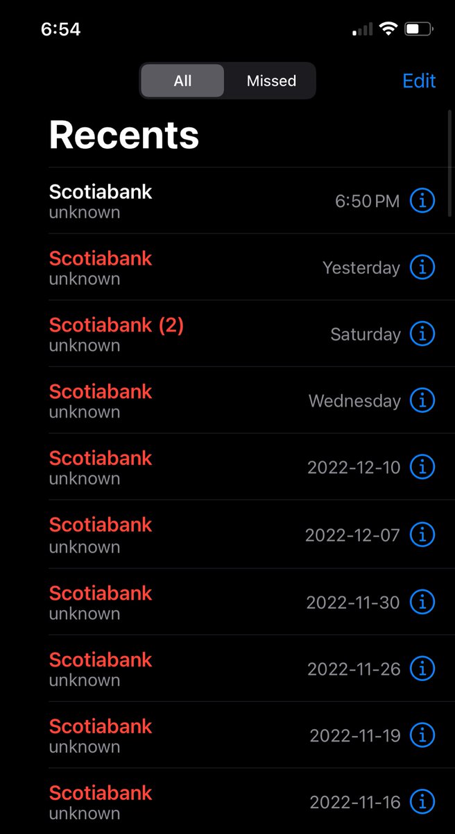JuliannaRowsell's tweet photo. For the love of coffee @scotiabank please stop having your credit card marketing company call me. I am not interested. This is harassment.
More than 11 calls in the last month. Even two on one day.
Go away thank you very much.
You are truly testing my patience.
#StopCalling https://t.co/oSc3hGMJGf