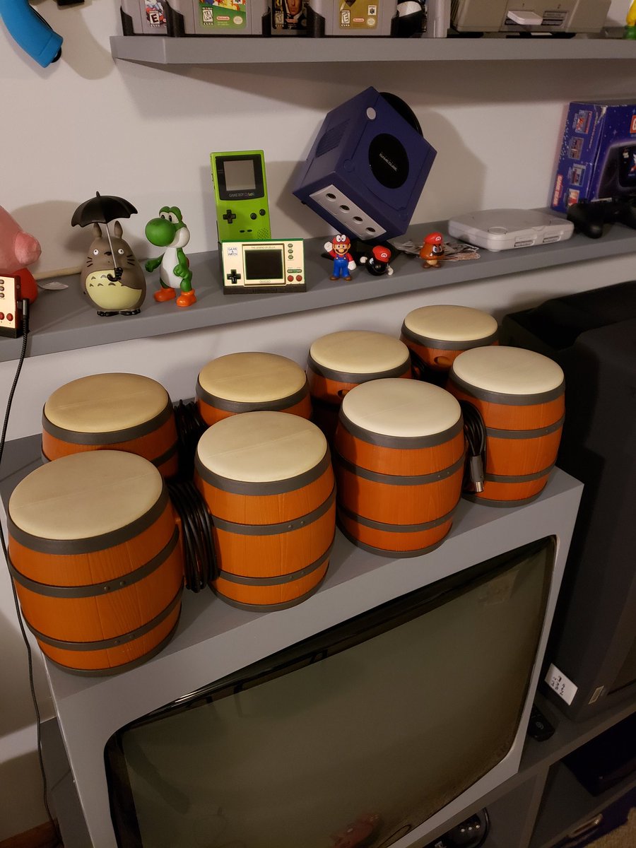 g_the_engineer's tweet photo. When it's my turn to pick for family game night, I like to expand their horizons. Yes, I just bought 4 sets of dk bongos 😆 https://t.co/vd7V0Mc3Vx