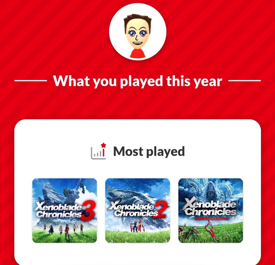 Gameman423's tweet image. My Nintendo Recap is exactly what I wanted thank you monolithsoft