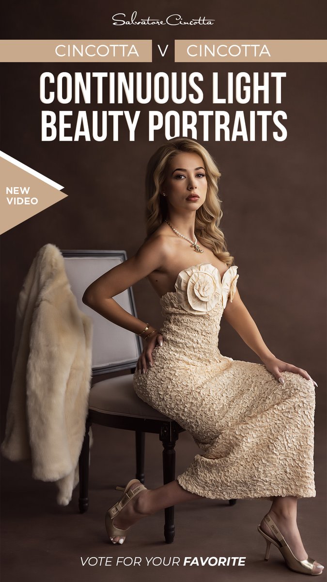 Beauty Portraits Using Continuous Lighting In Studio youtu.be/m5iBz1T01KY