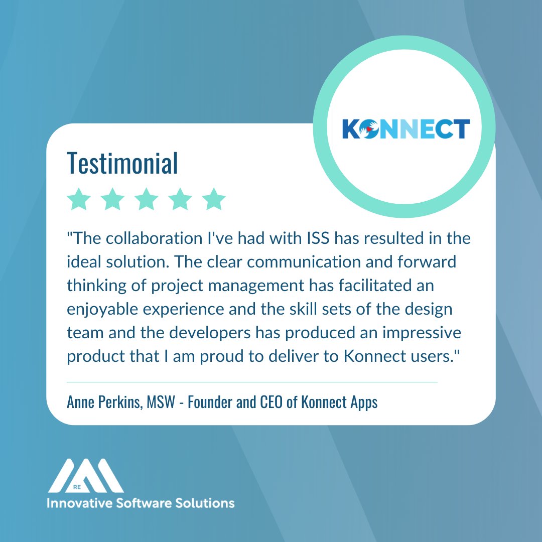 Konnect is a mobile application that supports child welfare teams working towards family reunification and children’s permanency. 
 
Thank you for being our partner!  
 
Contact us for a free product development consultation: 
@re_iss_dev

#TechInnovation #DevelopmentServices