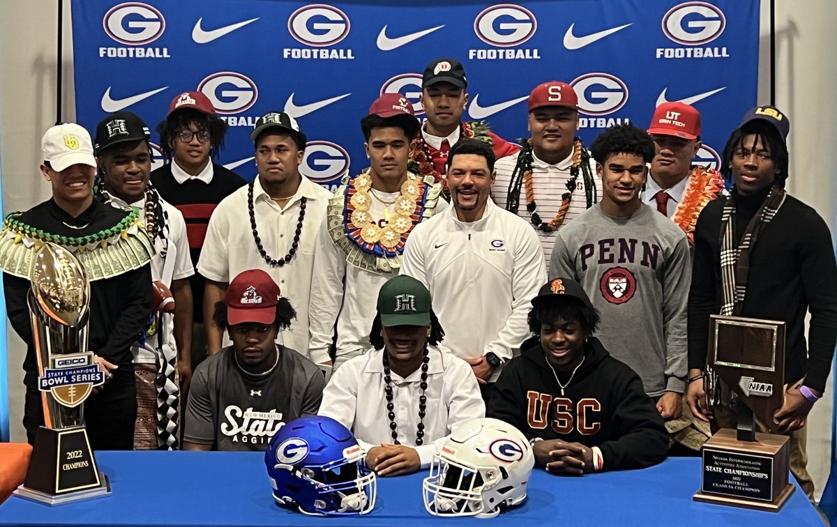 ⁦<a href="/BishopGormanFB/">Gaels Football</a>⁩ ITS ABOUT THE G 🙌🏽🙌🏽 NLI signing day!!
