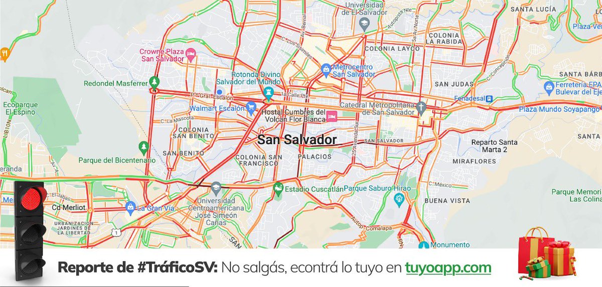 El #TraficoSV está cosa seria 🥵

¿Compras pendientes? 👀

No te compliques, encontrá todo lo Tuyo en tuyoapp.com 😉💚
