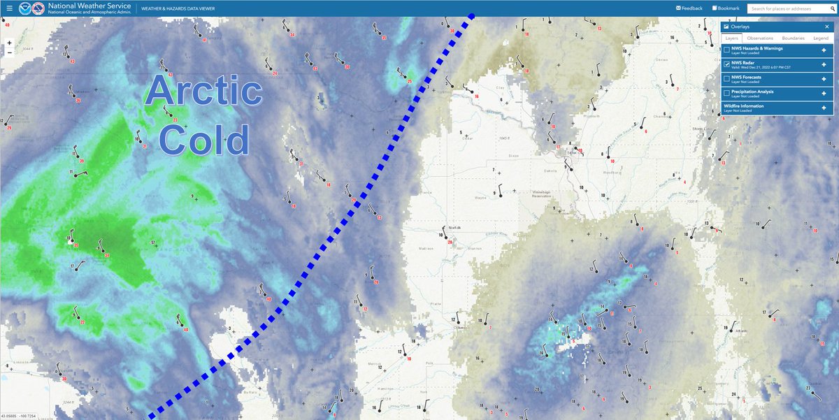 NWS Omaha on Twitter "621 PM Tracking the Arctic Cold? Right now