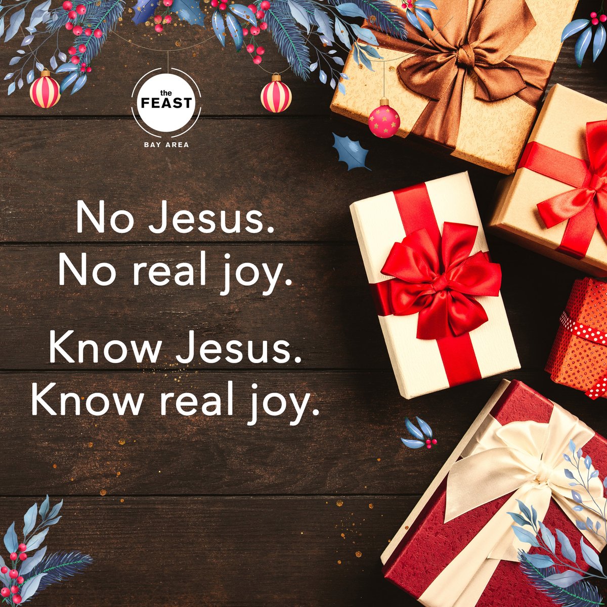 No Jesus. No peace. Know Jesus. Know peace.
No Jesus. No real joy. Know Jesus. Know real joy.
See Jesus in the sorrow and that sorrow will turn into joy.
 
Series: UNWRAP
Talk 2: GIFT OF JOY
Watch the full episode here: youtube.com/watch?v=HdF97j…

#OneFBA
#YouAreLoved