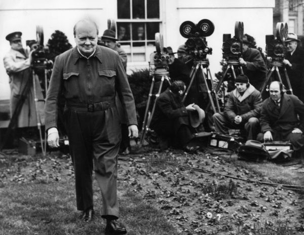 prchovanec's tweet photo. If you're upset by Zelensky in his olive drab fatigues today, wait till you see Winston Churchill wearing his air raid outfit to the White House. https://t.co/SE9BfeFlmj