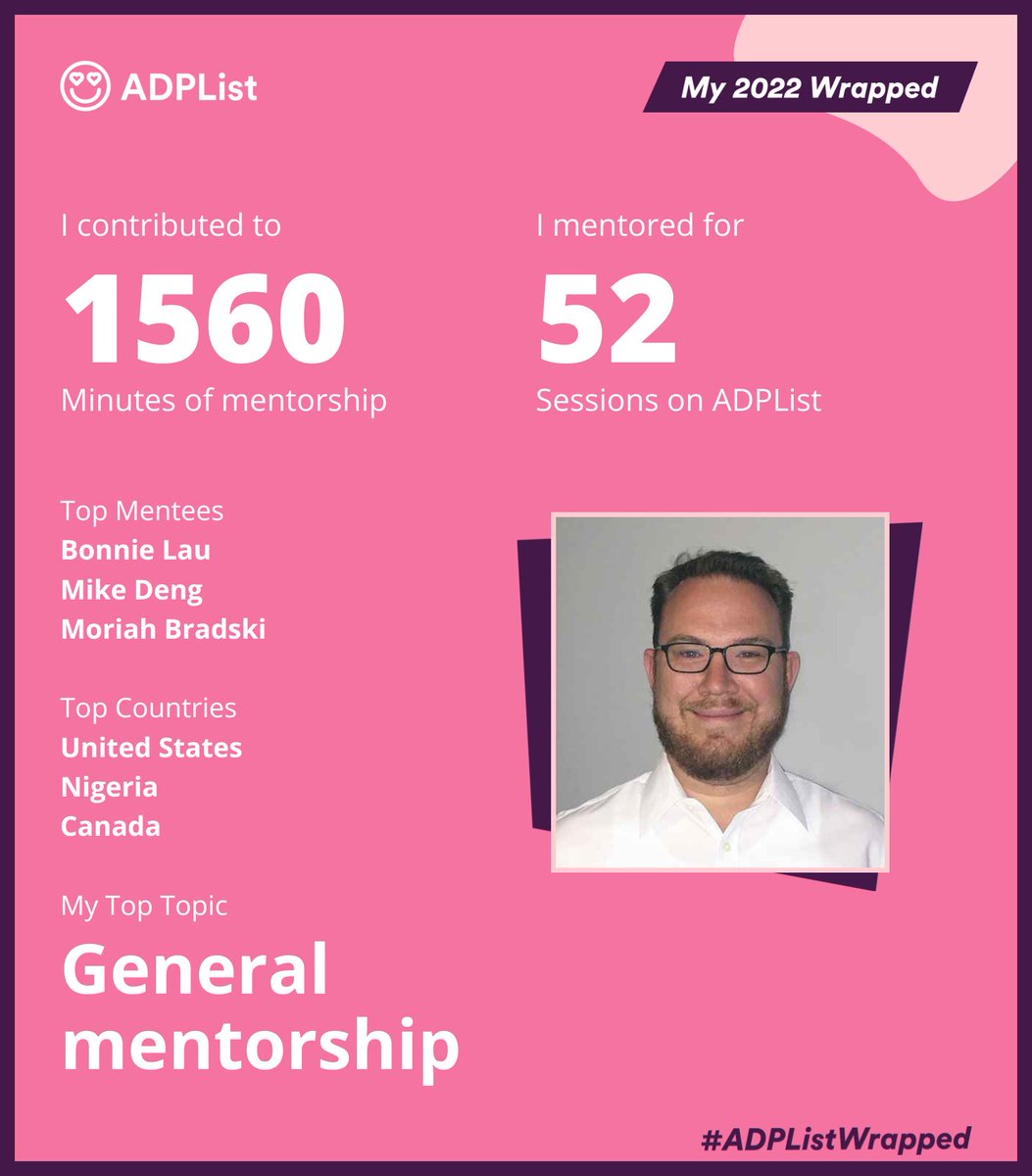 hagel's tweet photo. Just wrapped up my last mentor session of 2022. Thanks @ADPList for providing the opportunity to connect with and mentor designers around the world! https://t.co/YVyD0WwaIs