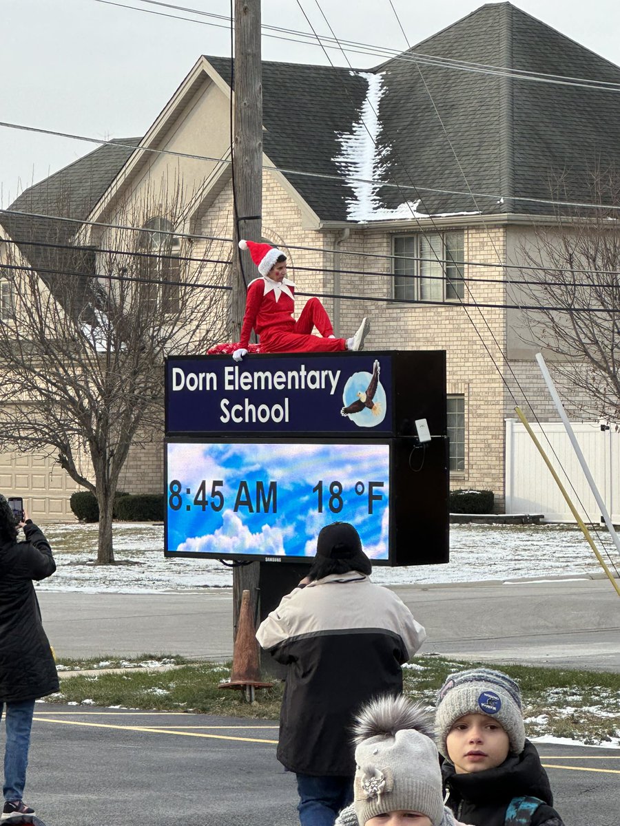 What a great day with our very own <a href="/DornNPD117/">Dorn Elementary</a> Elf… <a href="/DoctorMcCaffrey/">Eileen McCaffrey</a> what do you think we should name her? 🤣