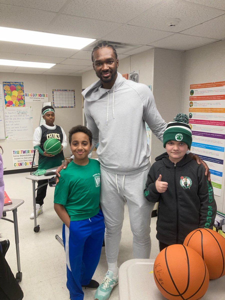 jjchittick's tweet photo. A HUGE thank you to Noah Vonleh &amp; @celtics for visiting the Chittick today!🏀☘️ https://t.co/tk6TAI8pHf