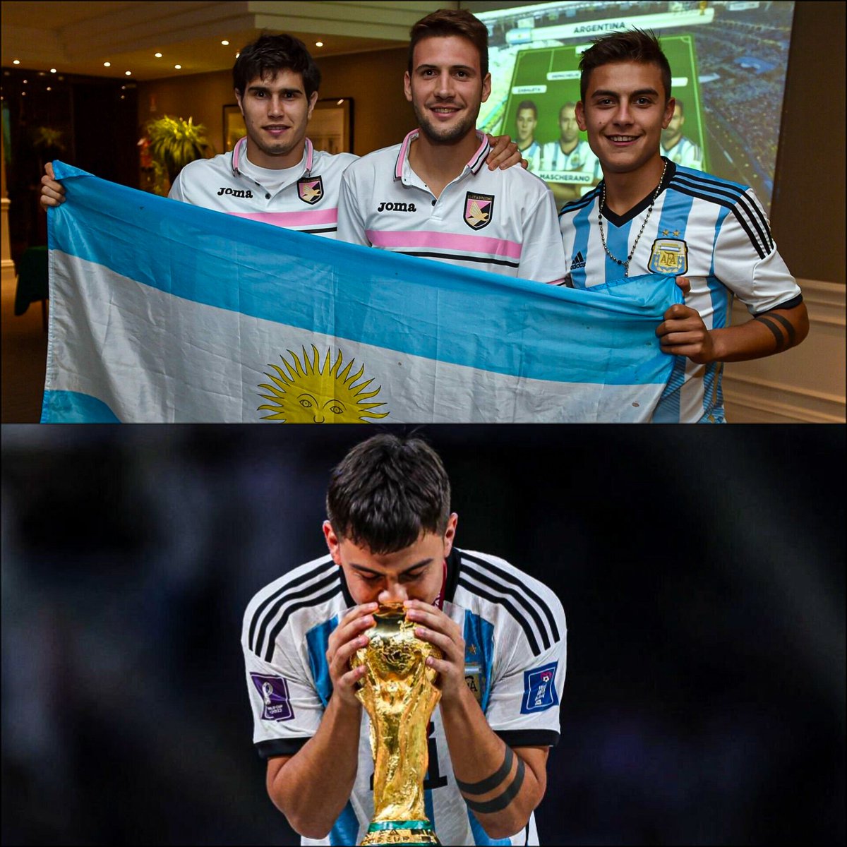 👉 2014: mirando la final en Palermo con Ezequiel Muñoz y \, image size:1200x1200