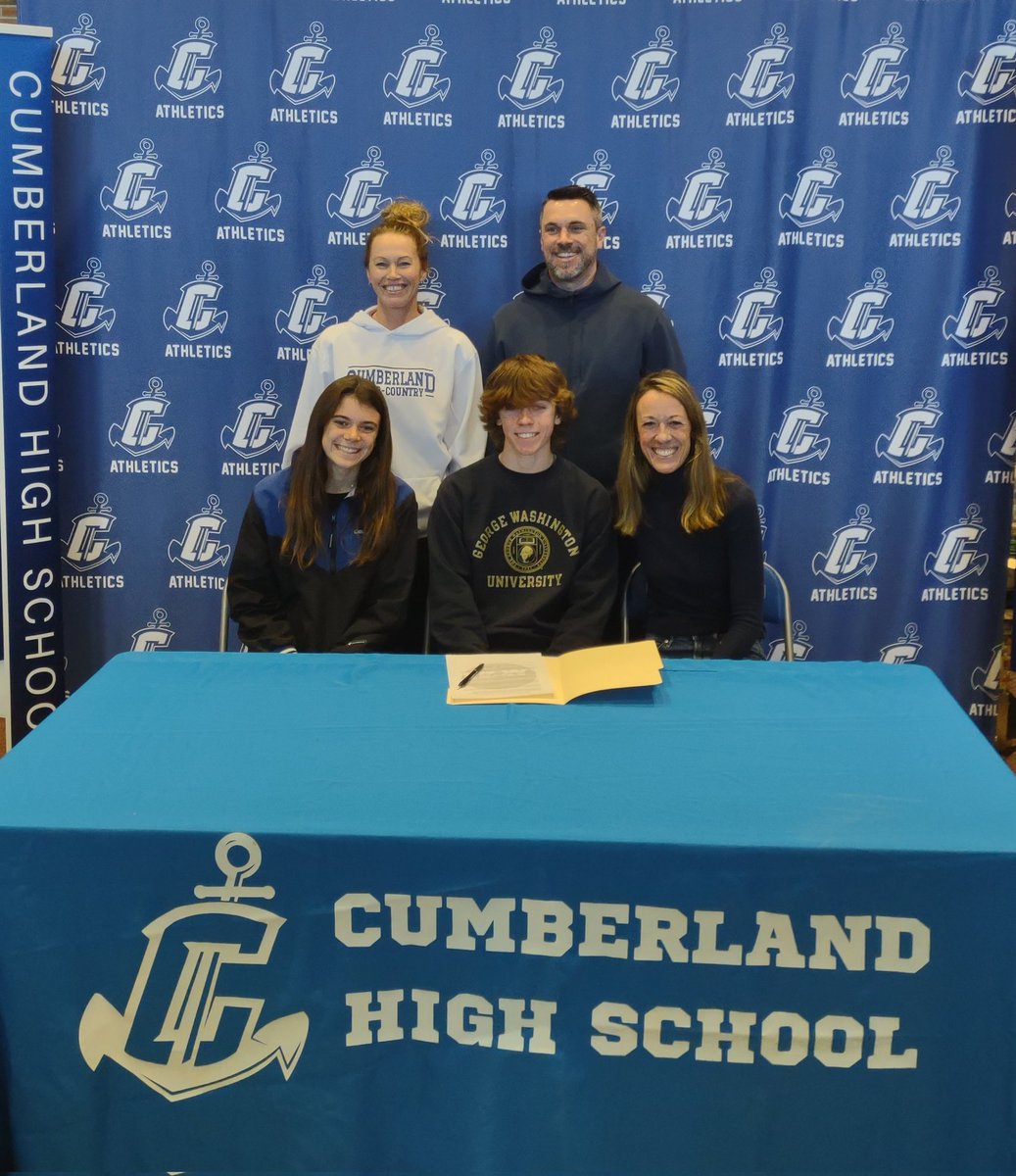 Big day on Campus as Senior Student - Athletes announced their next education and athletic stop.

Cole McCue - XC/Track  - George Washington University 

<a href="/Branden_Mello/">Branden Mello</a> <a href="/BWMcGair03/">Brendan McGair</a> <a href="/EricBen24/">Eric Benevides</a> @NCoitABC6 <a href="/RIIL_sports/">RIIL</a> <a href="/riiaaa2018/">@RIIAAA</a> <a href="/CumberlandXCTF/">CumberlandXCTF</a>