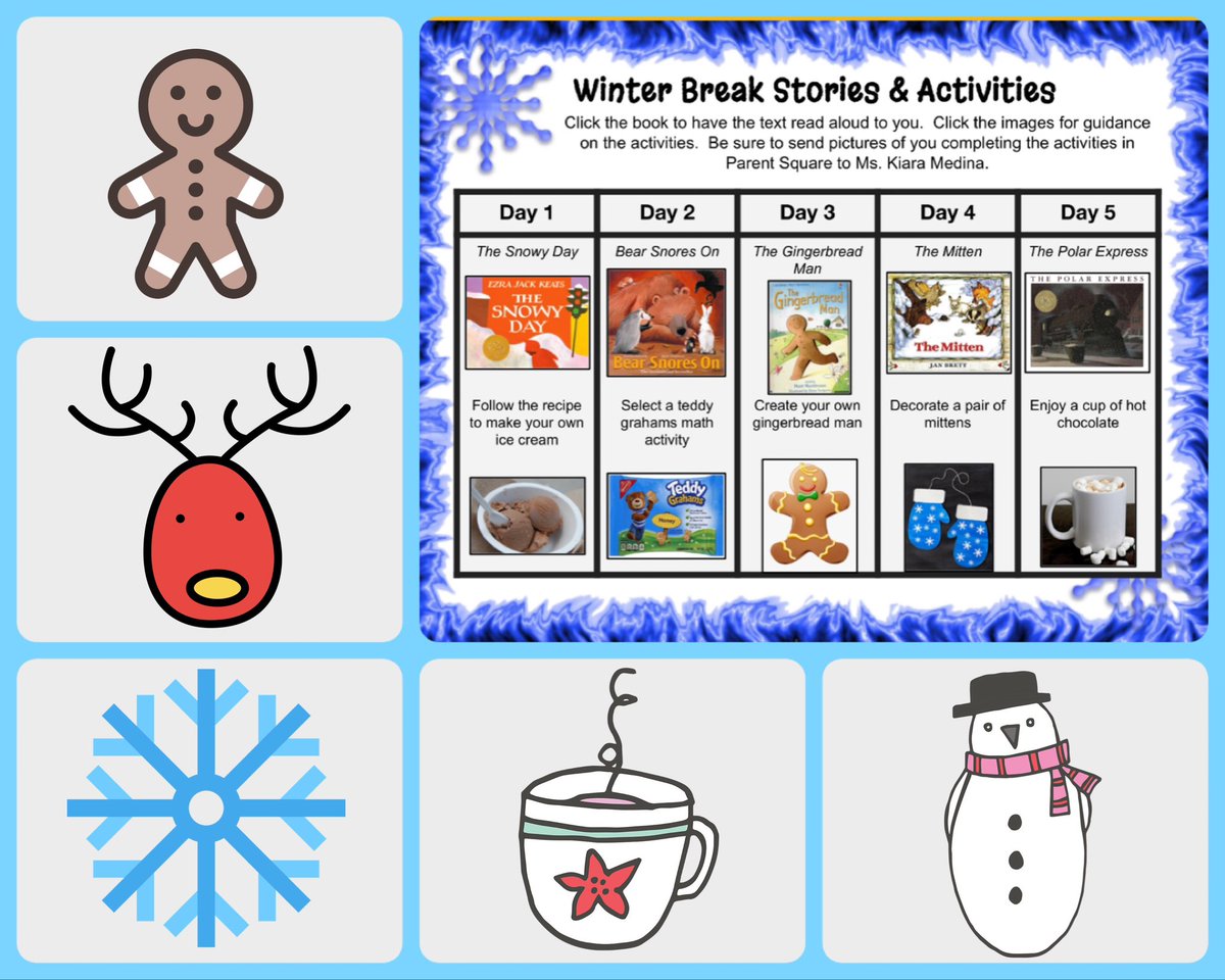 Fun and engaging holiday stories and activities for winter break! ❄️ Accessible for all students and families, especially our ML learners! ☃️ <a href="/HPSParkville/">Parkville Community School</a> <a href="/EzzieFigueroa/">Ezzie Figueroa</a> <a href="/CTELDirector/">Daisy Torres-Hill</a> <a href="/Jechev/">Jana Echevarria, PhD</a> <a href="/golgc001/">Christina Golgozeanu</a> <a href="/mevogt1/">MaryEllen Vogt</a> <a href="/mathBawesome/">Alyssa Beers</a>