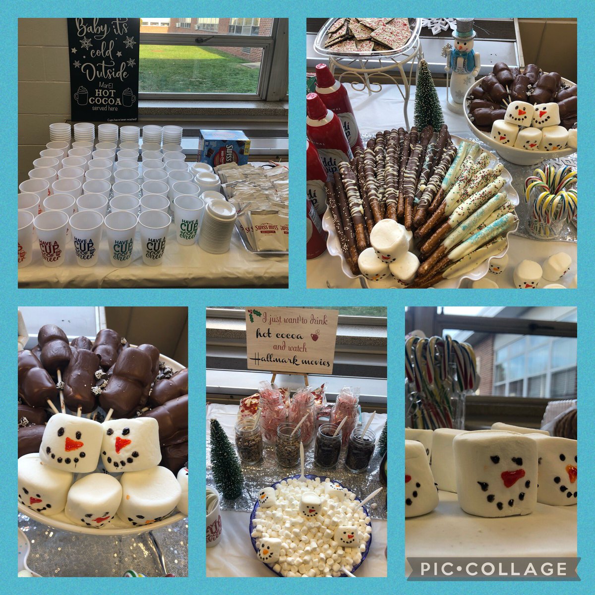 Once again, our school PTO outdid themselves with our Cookies &amp; Cocoa Bar. What a perfect way to celebrate the first day of winter! ⛄️THANK  YOU! ❄️ <a href="/MTPSNJ/">Marlboro Twp Schools</a> <a href="/MarlboroES/">Marlboro Elementary School</a>