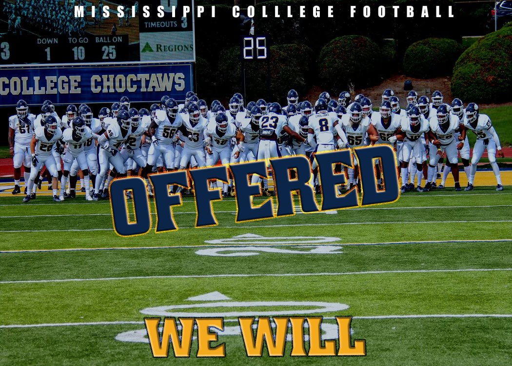 Aidan_P73's tweet photo. I am grateful to receive an offer from Mississippi College! https://t.co/W49e8Ap49W