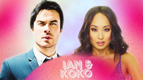 dwtsshowcase's tweet image. Next, she just finished her first season as pro on dwts! Please give it for Ian Somerhalder (@timotheeswonder) and his partner Koko Iwasaki! #TeamHelloBrother