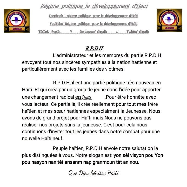 RPDH20055's tweet photo. Moi, @DPeyizan2005  je m'engage dans un combat très puissant et dangereux mais je ne crains rien parce mes objectifs, mes dévouement✊ sont plus forts que moi.

J'aime Haïti🇭🇹♥️😍.
Notre slogan: Nan tèt ansanm nap granmoun tèt an nous.

!! Que Dieu béni Haïti !! https://t.co/2T2hYwvxfA