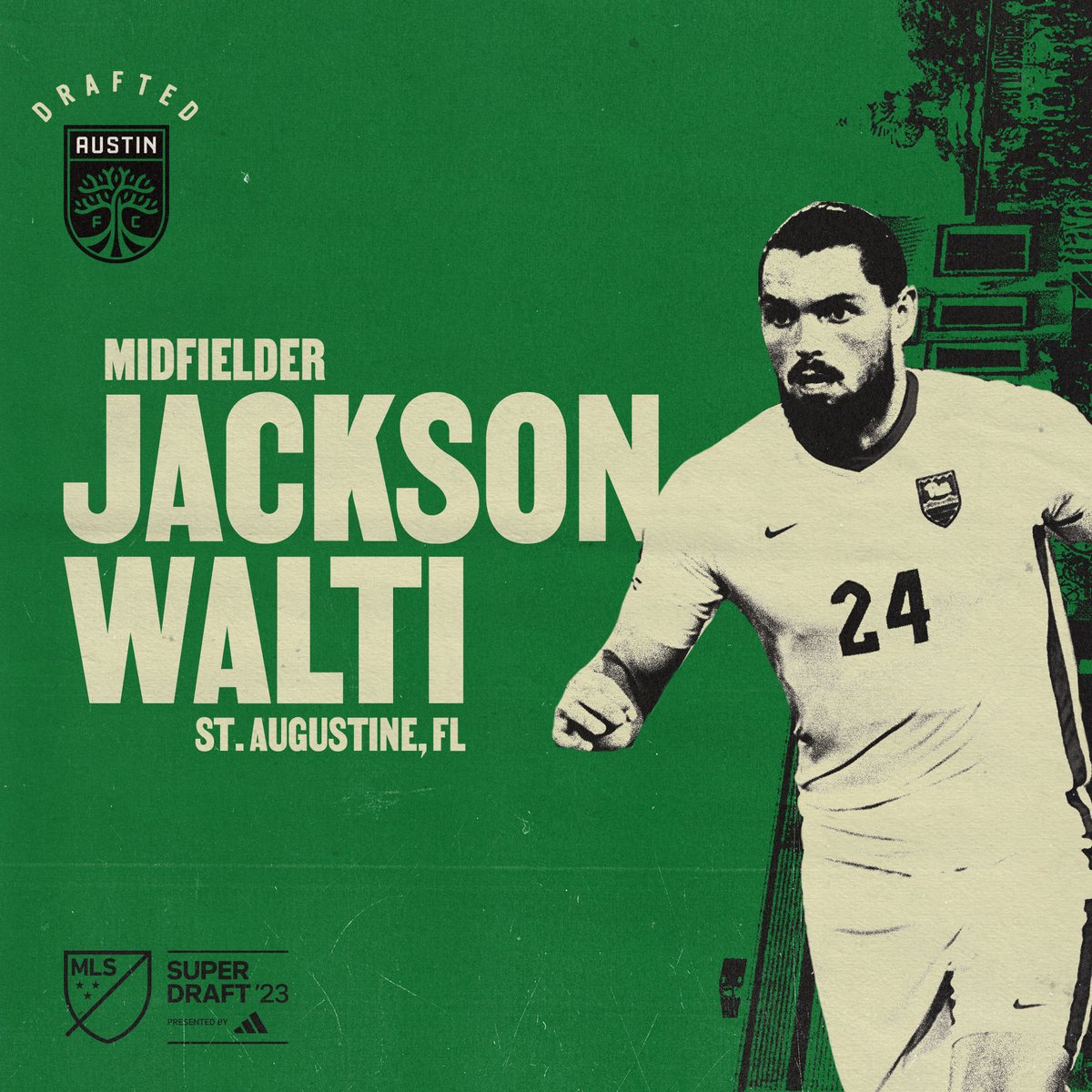 With the 56th overall pick of the MLS #SuperDraft, Austin FC selects midfielder Jackson Walti (<a href="/JacksonWalti/">Jackson</a>) from the University of Pittsburgh!