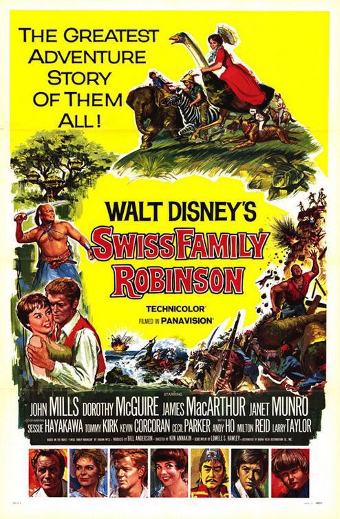 🎬MOVIE HISTORY: 62 years ago today, December 21, 1960, the movie ‘Swiss Family Robinson’ opened in theaters!

#JohnMills #DorothyMcGuire #JamesMacArthur #JanetMunro #SessueHayakawa #TommyKirk #KevinCorcoran #CecilParker #AndyHo #MiltonReid #LarryTaylor @Disney #KenAnnakin