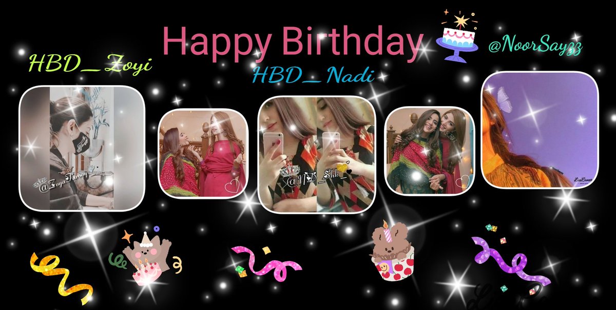 Kehte hen qismat or dost pareshan to bhtt karte hen! 💕
Pr jab sath dete hen to, zindagi badl dete hen ❤
#BFF 💕
#Header_Updated 🤩
My chariya besties 😂 
  #نادی_شرارتی_کی_سالگرہ 🥳🥳
#HBD_Zoyi 🥳🥳
<a href="/ZoyaFarooq__/">زويــــــــــا</a>