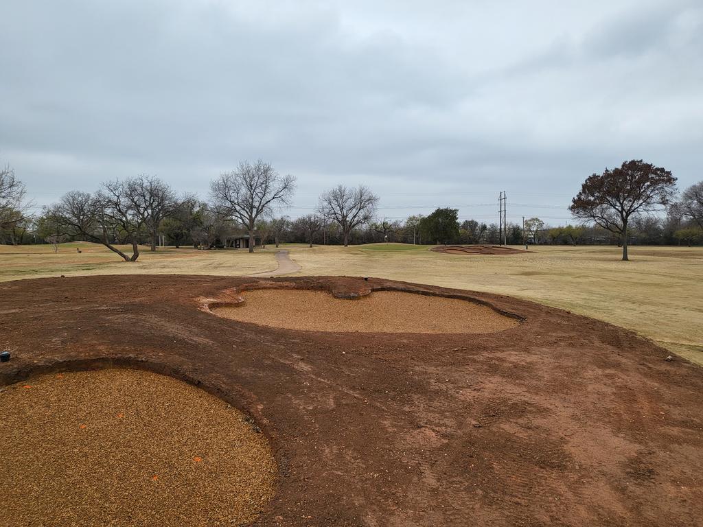 Bunker renovation coming along nicely at Abilene Country Club.  Great work by United Golf and the staff of ACC.