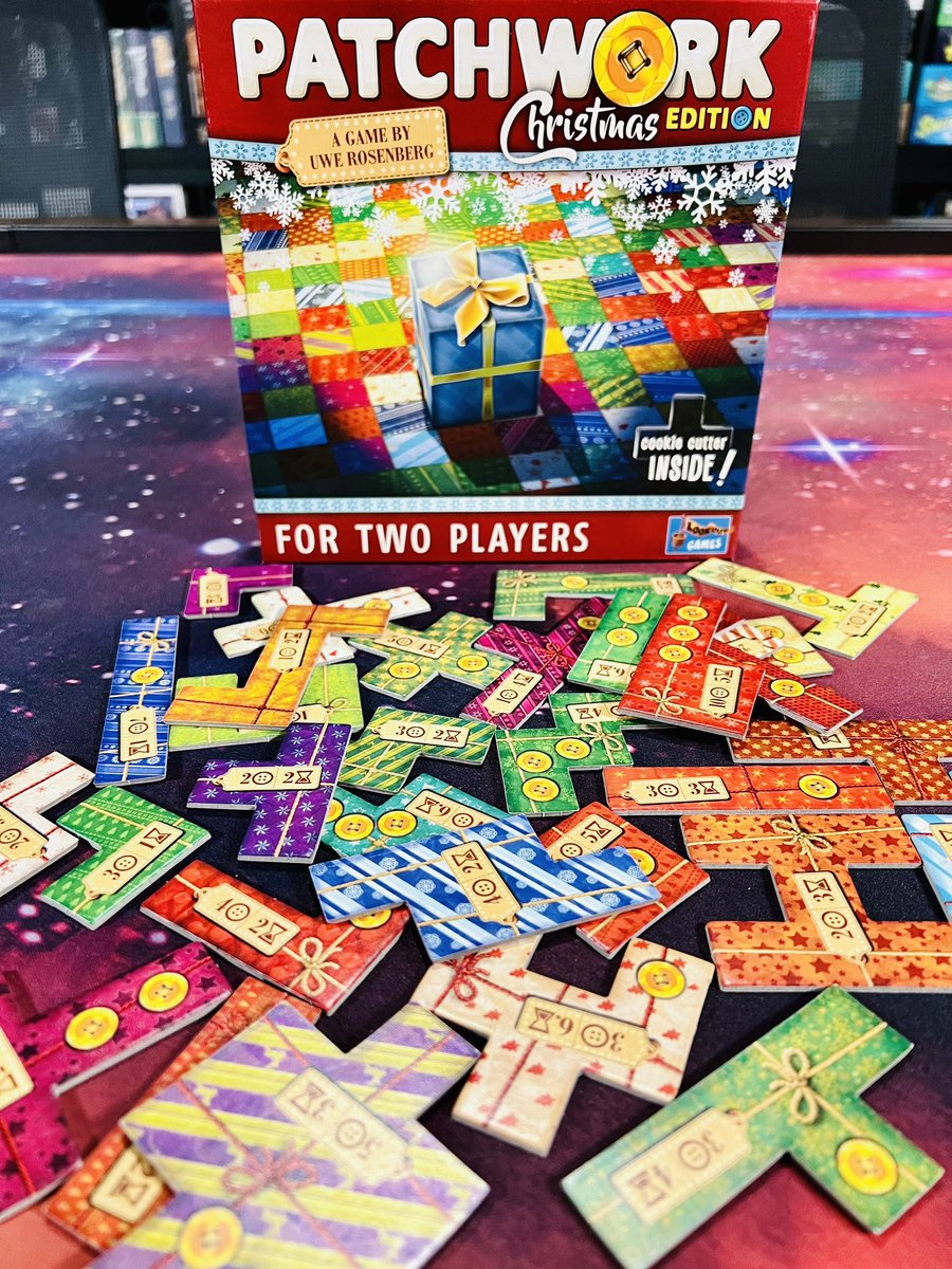 Day 354: Patchwork Christmas from <a href="/Lookoutgames/">Lookout Games</a> with a few days till Christmas it was time to play this one again. #patchwork #lookoutgames #gameaday