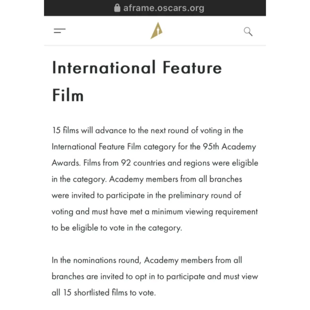 DollywoodR's tweet photo. A Historic Moment for India 🇮🇳

India's Pride Last Film Show (Chhello Show) SHORTLISTED in the Best International Feature Film category at the 95th Academy Awards! 

@PanNalin #SiddharthRoyKapur #JugaadMotionPictures  @roykapurfilms @Orange_Studio_ #MonsoonFilms @LastFilmShow1 https://t.co/y0274Epn0V
