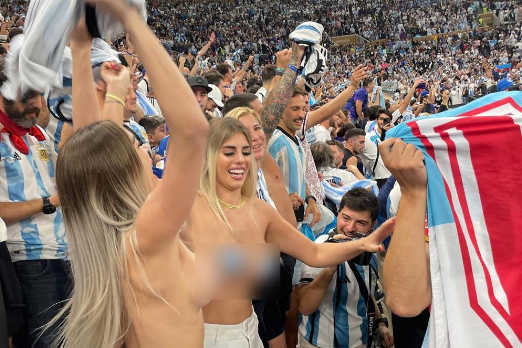 Topless World Cup fans not arrested in Qatar and return home safely to Argentina 🙏