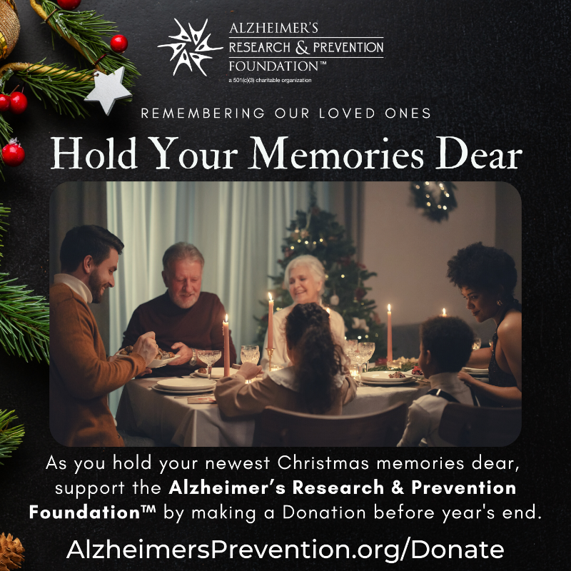 PreventAD's tweet photo. As you hold your newest #Christmas memories dear, support #Alzheimer’s Research and Prevention Foundation™ by making a donation at: https://t.co/4tMBvT0Ygs ❤🙏
Thank you for your support and have a happy holiday weekend!
#PreventAD
#Alzheimers #alz #alzheimersdisease #donate