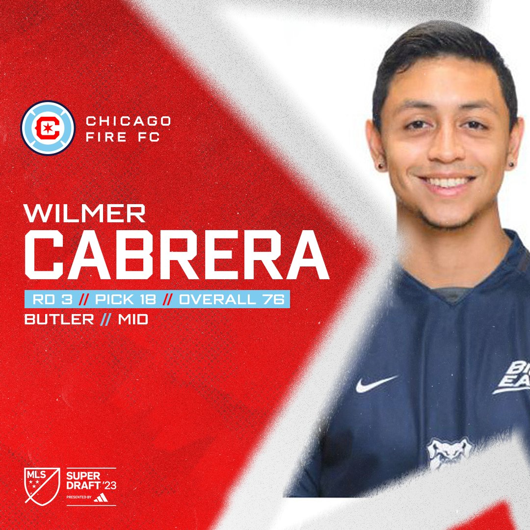 With the 76th overall pick in the 2023 <a href="/MLS/">Major League Soccer</a>
 #SuperDraft by <a href="/adidasfootball/">adidas Football</a>, #cf97 has selected Wilmer Cabrera Jr. 🔥