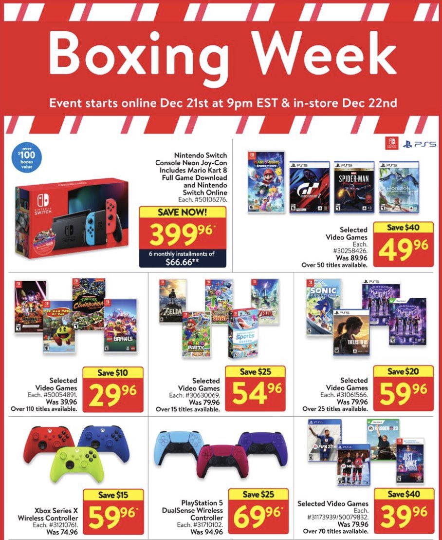 Boxing Week deals are on NOW at https//t.co/1GutoVVhnx! 🎁 Walmart