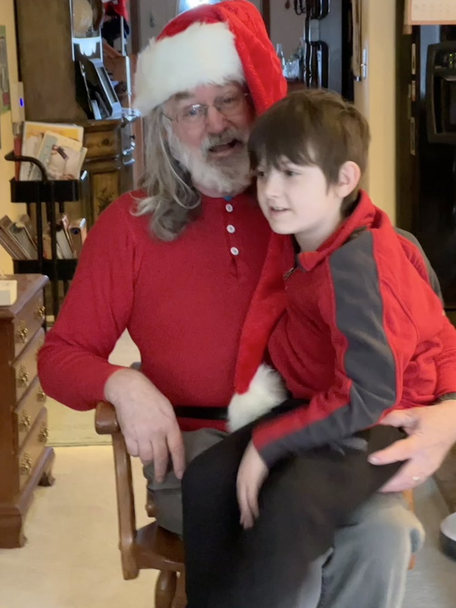 My grandson wanted Papa to be Santa today. Couldn’t say no to that request! 🎅🏼