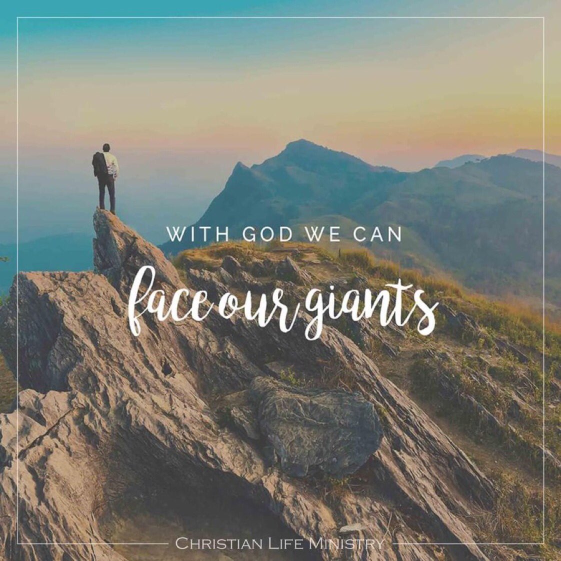 Sometimes giants are huge and sometimes small and feel huge. No matter the size, with God we can face and overcome them all. 🙏🏼🙏🏼🙏🏼