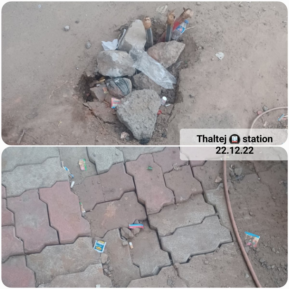 Smart City, Ahmedabad @SmartCityAhd
Very smart work done at Thaltej Metro station. @AmdavadAMC @AMC_Complaints