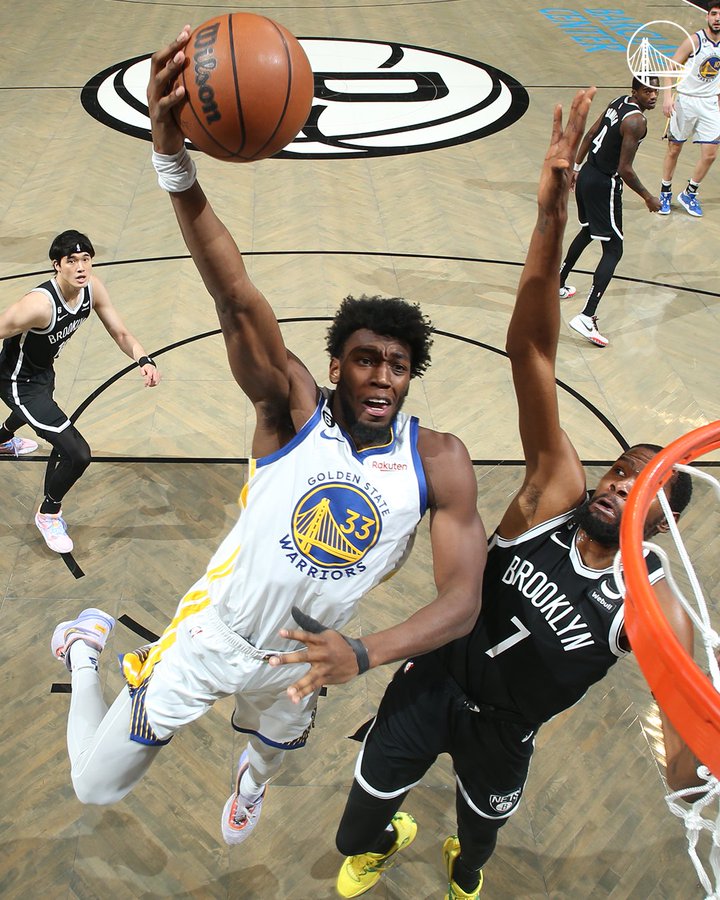 Golden State Warriors forward Anthony Lamb (40) gestures after shooting a  3-point basket during the first half of the team's NBA basketball game  against the Cleveland Cavaliers in San Francisco, Friday, Nov.