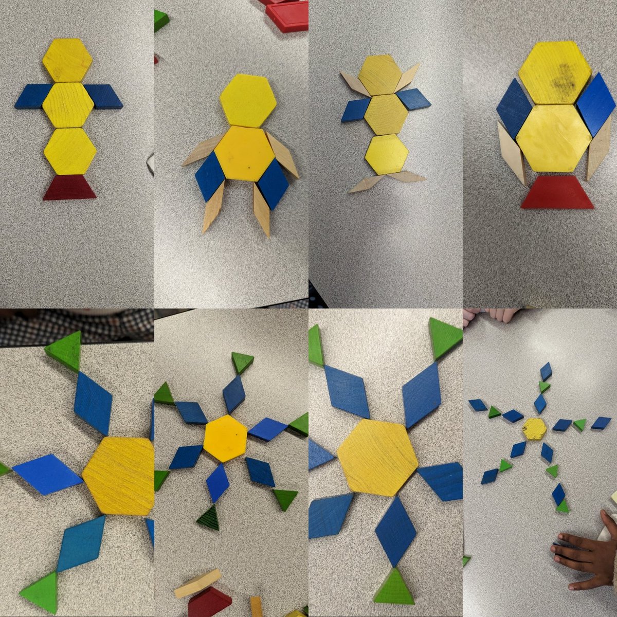 Day 13 of the #decembermathchallenge and students got competitive very quickly! They loved trying to see if they could remember the first shape and developed quick strategies to memorize the second so they could recreate it well! <a href="/tvdsbmathk8/">tvdsbmath</a>