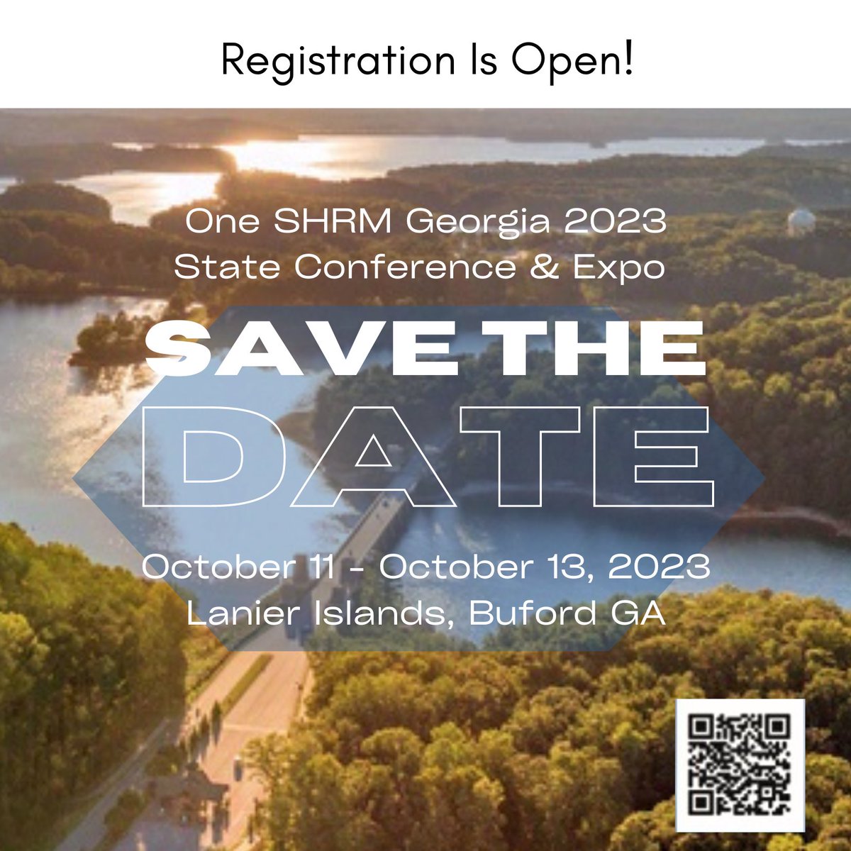 Save The Date for One SHRM Georgia 2023 State Conference and Expo! Stay tuned for more details soon! #hr #shrm23 #shrmgeorgia #shrm