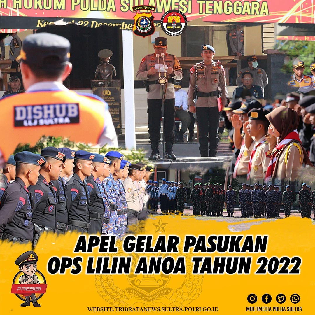 Bumn_Kdi_Rapi's tweet photo. Apel Gelar Pasukan Operasi Lilin Anoa 2022 Polda Sulawesi Tenggara https://t.co/nsv99mTCxp