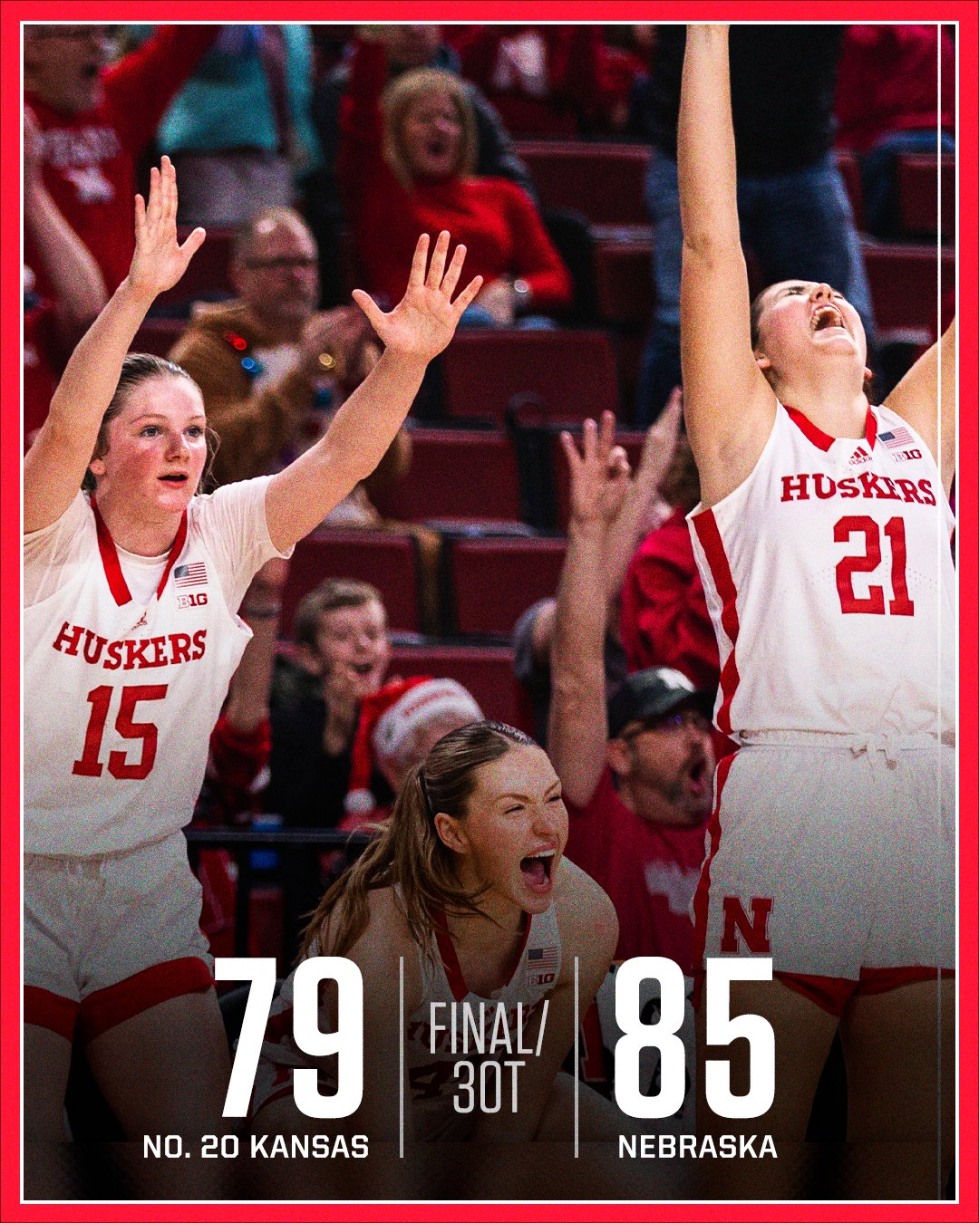 ESPN on Twitter "Nebraska hands Kansas their FIRST loss of the season