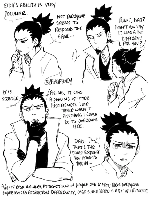 In which Shikadai learns something about his father he didn't really want to know 