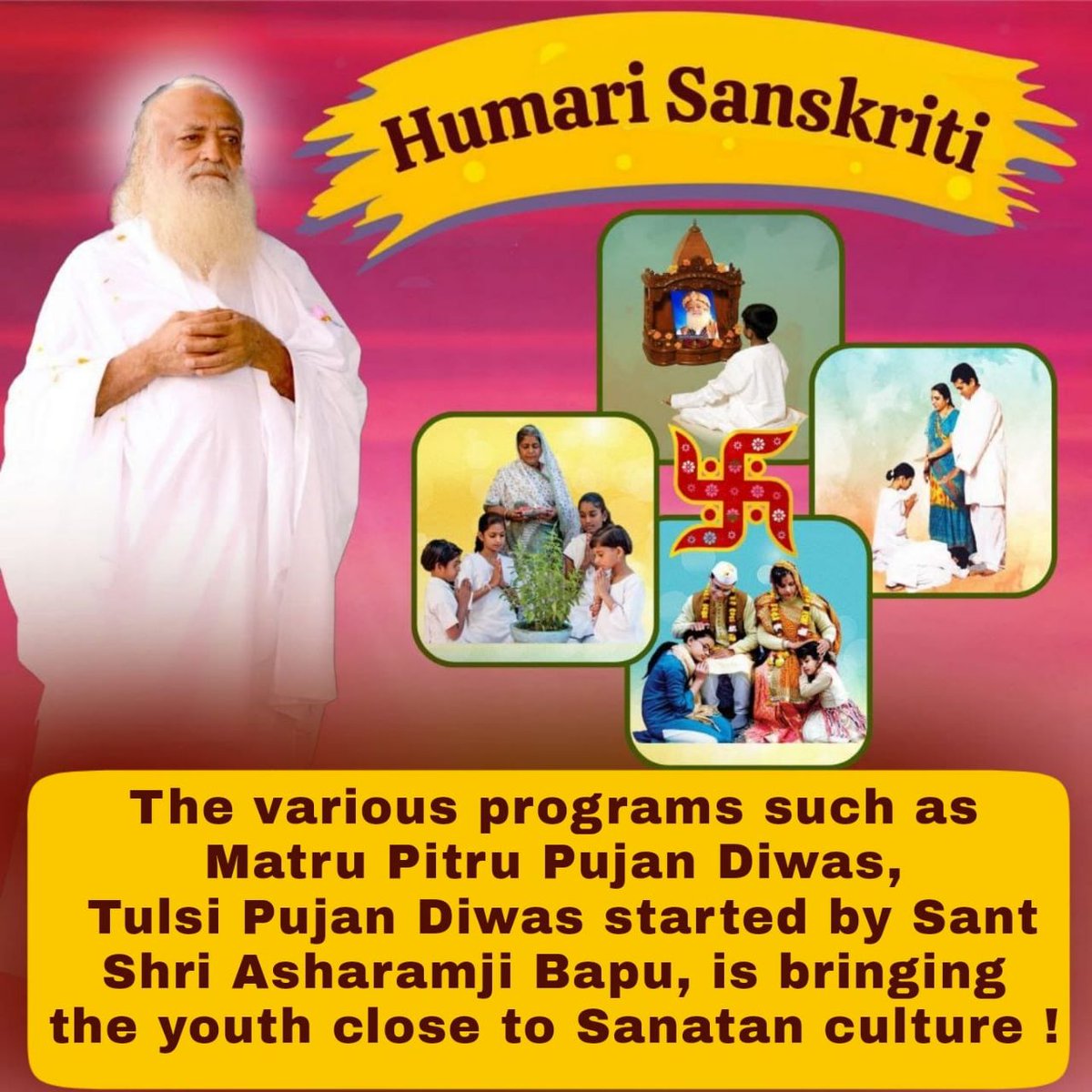 AgraAshram's tweet photo. #25Dec_TulsiPujanDiwas is an initiative of The Great Visionary Sant Shri Asharamji Bapu. With it's multitudinous benefits on a physical, mental, spiritual &amp; social level Appreciated WorldWide. Mission Of Asharamji Bapu is to make people aware of Sanatan Dharma and it's glory. https://t.co/YdJ1Wd5S2o